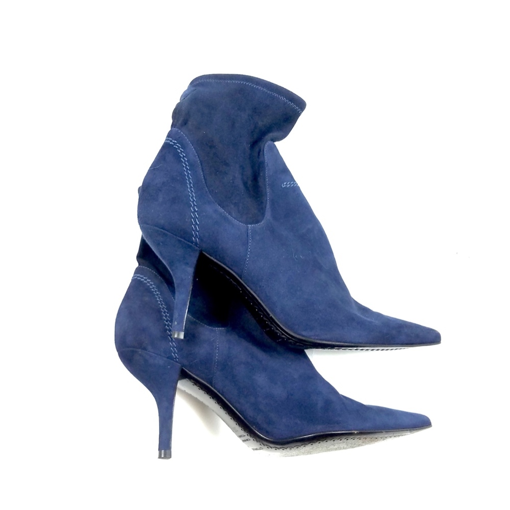 Sergio Rossi Size 6 Women Suede Ankle Heel Booties